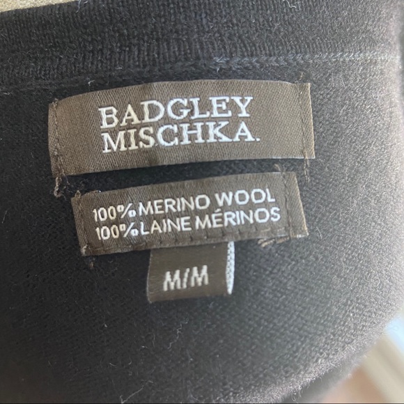 Badgley Mischka Merino wool crew neck sweater - Picture 8 of 8
